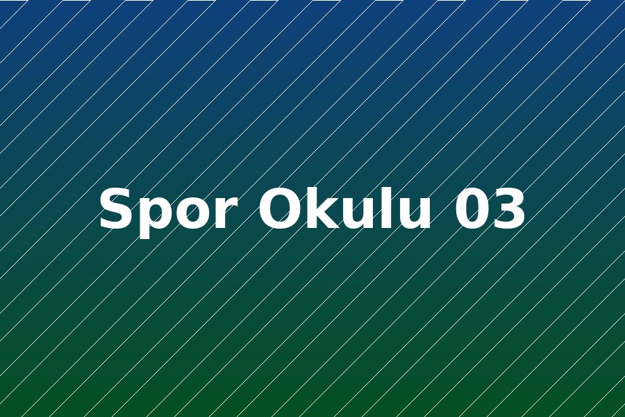 Spor okulu antrenmanından bir kare